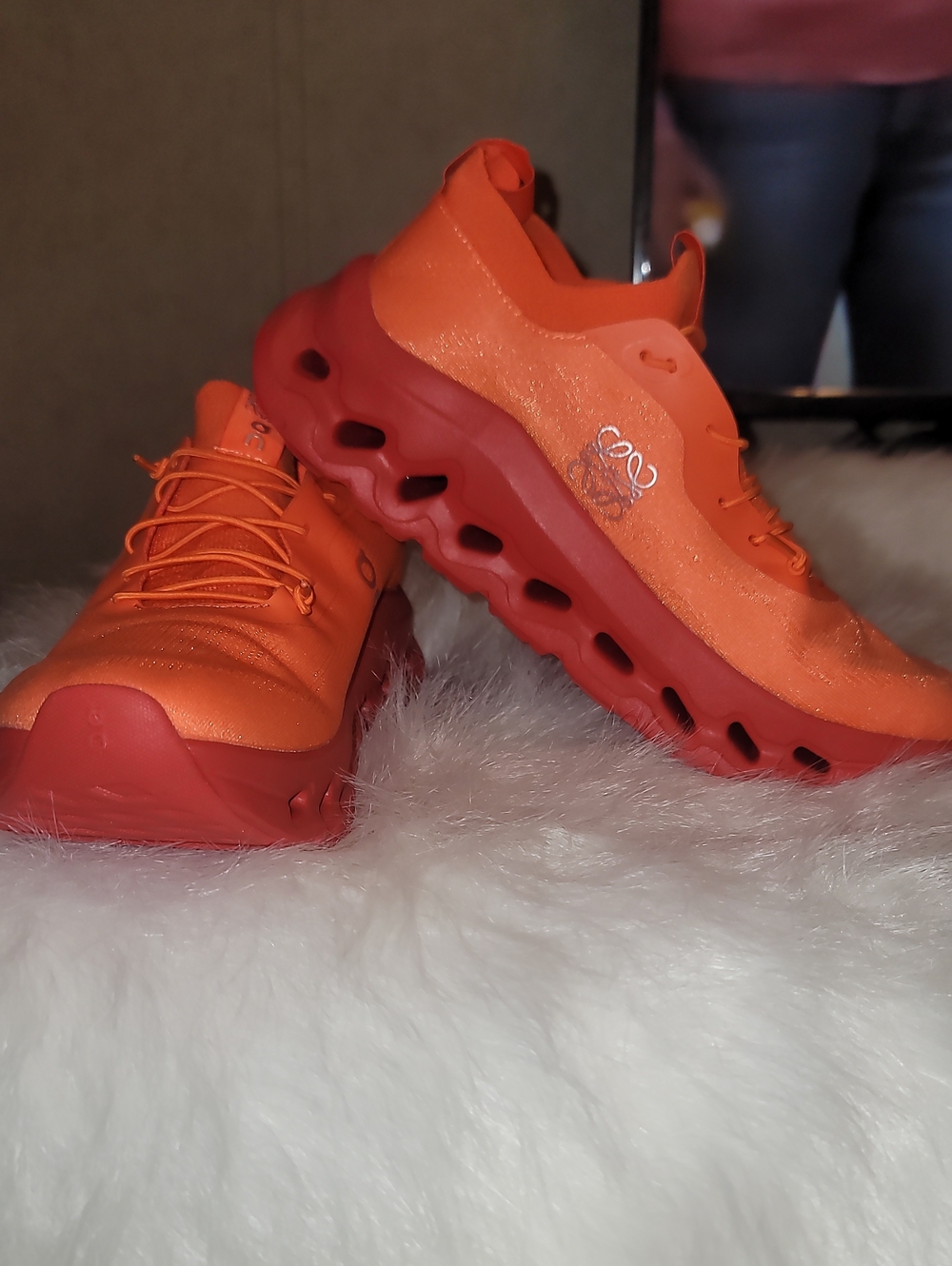 Adult Orange Lightweight Athletic Shoes